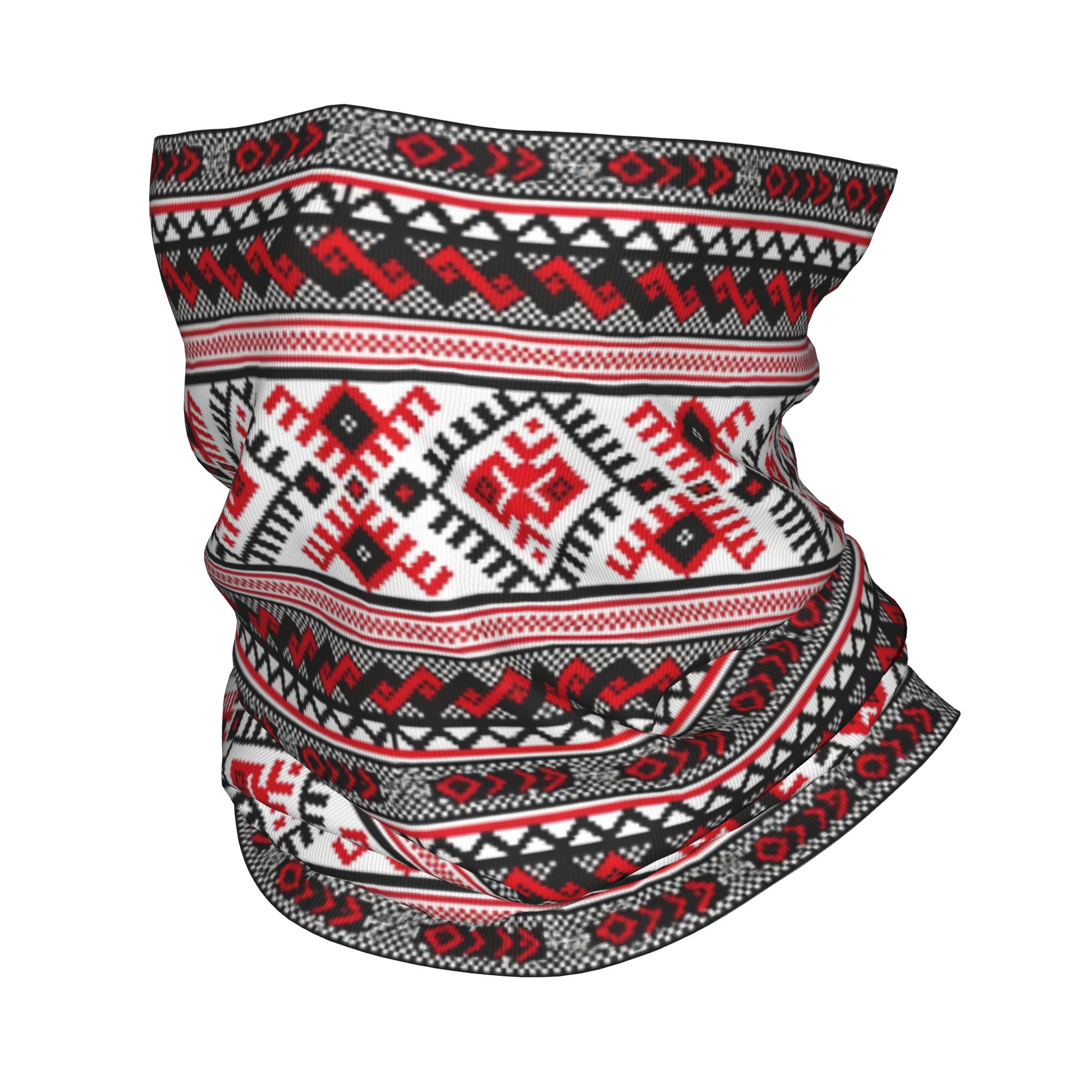 Neck Gaiter Fleece - Polaina de cuello bordada Vyshyvanka ucraniana