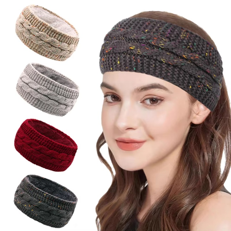 Diadema de punto grueso para m - Fleece Ear Warmer Band reseña y precio