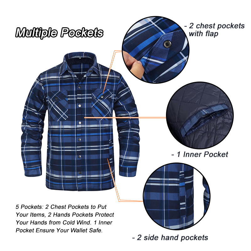 Camisas gruesas a cuadros para - Flannel Shirt Lined reseña y precio