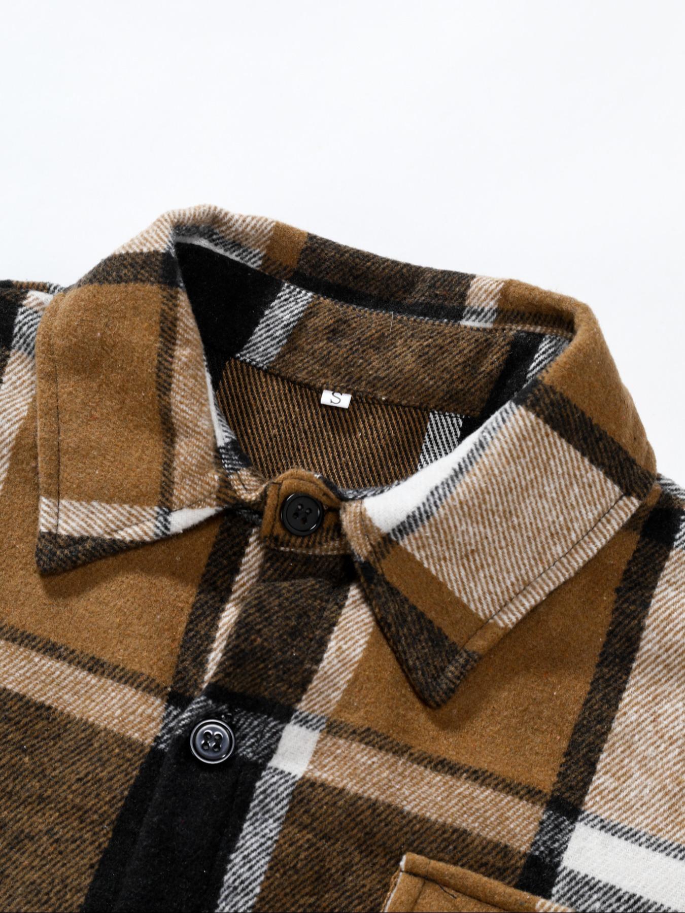 Camisa a cuadros retro para ho - Flannel Shirt Lined reseña y precio